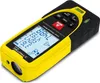 A yellow and black laser distance meter is shown on a white background. Produktbild-Vorschau