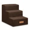Escalier pour chien ou chat Dogeste 3 marches – marron Voir les images du produit 1