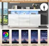 STILVORA Sideboard Hochglanz-Buffetschrank,Kaffeebar mit Produktbild-Vorschau 4