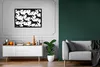 MuchoWow® MuchoWow® Gerahmtes Poster Pferde - Weiß - Muster Produktbild-Vorschau 6