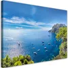 Leinwandbild Panorama einer Insel Meer Schiffe 90x60 Feeby Produktbild-Vorschau 1