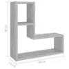 vidaXL Mensole a muro 2 pz. Grigio cemento 50x15x50 cm Anteprima dell’immagine prodotto 7