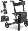 Juskys Rollator Vital faltbar, leicht, höhenverstellbar - Produktbild-Vorschau 1