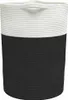 vidaXL Panier de rangement noir et blanc 49x65 cm coton Voir les images du produit 5
