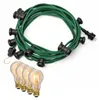 Illu-/Partylichterkette 50m - Außenlichterkette grün - 50x E27 EDISON LED Filamentlampen Produktbild-Vorschau
