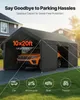 VEVOR Carport, 3,05x6,09x2,87 m Autoüberdachung, Zeltgarage Produktbild-Vorschau 2