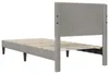 vidaXL Rám postele s čelem Světle šedá 80 x 200 cm Samet Náhled obrázku produktu 6