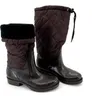 Gummistiefel Hochschaft Daunen Stiefel gesteppt Damen Produktbild-Vorschau 3