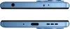 Close-up view of the top and bottom edges of a blue smartphone, showing ports and openings. Produktbild-Vorschau
