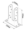 Aqbau® Pfostenständer Pfostenträger TT 100 x 200 x 5mm Produktbild-Vorschau 5