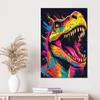 DEQOART Hybrid Leinwand Bild 60x90 cm 'Dynamischer Dino Produktbild-Vorschau 4
