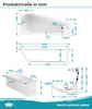 Calmwaters® Raumspar-Badewannen-Set 160x70 cm,  EU, mit Produktbild-Vorschau 5