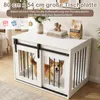 COSTWAY Hundekäfig Möbel, 80 cm Schwere Hundebox mit Produktbild-Vorschau 5