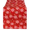 Tischläufer Winter Tischdecke Tischband Kerzen Tischdeko Produktbild-Vorschau 3
