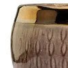 Keramik Rund Glasiert Blumentopf Lila & Gold H 12cm D 11cm Produktbild-Vorschau 4