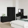 vidaXL Skříňka černá 80 x 48 x 57 cm materiál na bázi dřeva Náhled obrázku produktu 2