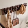 Massivholz Multifunktionale Wandgarderobe Wandhaken Produktbild-Vorschau 5