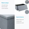 Intirilife Faltbare Sitzbank 78x38x38 cm in ALASKA GRAU - Produktbild-Vorschau 3