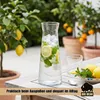BigDean 2 Stk. Wasserkaraffe aus robustem, geriffeltem Glas Produktbild-Vorschau 3