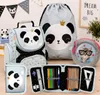 4pc panda scuola zaino zaino satchel astuccio matita borsa Anteprima dell’immagine prodotto 1