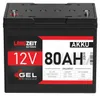 Akku 80Ah 12V, Langzeit Gel Technologie, über 1800 Zyklen, Produktbild-Vorschau 3