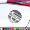 PantherPixel Rollstuhlfahrer Aufkleber Behindert Hinweis Produktbild-Vorschau 1