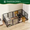 Kojec zewnętrzny 615030 czarny, wysokość 80 cm, składany, Podgląd zdjęcia produktu 2
