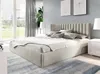 GUTTO Polsterbett 200x200 Metall-Lattenrost Beige Velour Produktbild-Vorschau 3
