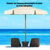 A beach scene with two chairs and a large umbrella. Voir les images du produit