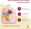 Kinderrucksack Regenbogen Mädchen, flauschiger Rucksack Produktbild-Vorschau 4