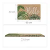 Relaxdays Fußmatte Kokos, Hello Schriftzug, Fußabtreter 40 Produktbild-Vorschau 4