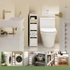 SoBuy Mobile bagno basso Con ruote Bianco stile scandinavo Anteprima dell’immagine prodotto 8