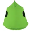 A green hanging tent-like swing for children. Produktbild-Vorschau