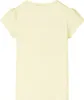 Kinder-T-Shirt Zartgelb Größe 116 mit glitzernden Rollschuh Produktbild-Vorschau 2