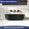 Schwarzes Keramik Aufbauwaschbecken rechteckig 50 × 40 × Produktbild-Vorschau 5