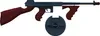 Spielzeug Tommy Gun Maschinengewehr Schwarz 76cm lang Produktbild-Vorschau 7