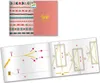An open instruction booklet showing how to make beaded bracelets, with a closed box of the kit in the background. Podgląd zdjęcia produktu