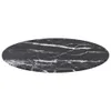 vidaXL Tischplatte Schwarz Ø50x0,8 cm Hartglas in Produktbild-Vorschau 1