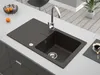 Granitspüle - Spülbecken - Küchenspüle - 76 x 43,5 cm - Produktbild-Vorschau 6