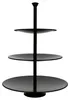 Bekka Étagère noire, 3 niveaux, diamètre 25 cm. Présentoir Voir les images du produit 3