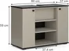 Waschbeckenunterschrank Vicco Joli Greige 80 x 59 cm mit 2 Produktbild-Vorschau 3
