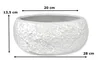 Keramik Pflanz-Gefäß rund weiß Ø 28cm Produktbild-Vorschau 3