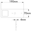 veau | noir 5 W - lampe de cuisine très plate avec Voir les images du produit 3