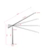 A technical drawing of a silver handrail with dimensions and angles indicated. Produktbild-Vorschau
