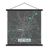 MuchoWow® Textilposter Stadtplan - Karte - Cottbus - Blau - Produktbild-Vorschau 1