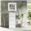 Mobelsta Kommode mit 4 Türen Weiß 50x39x120 cm, Produktbild-Vorschau 4