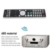 A remote control and an AV receiver are shown, with text describing the remote's material. Podgląd zdjęcia produktu