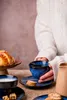 Serwis kawowy Uminami niebieski na 12 osób 24 szt. Podgląd zdjęcia produktu 4