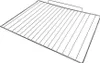 A silver metal grill rack for an oven, shown from a slightly elevated angle against a white background. Anteprima dell’immagine prodotto