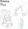 Lionelo Emma Buggy Malý skladací kočík s polohovaním do Náhľad obrázku produktu 7